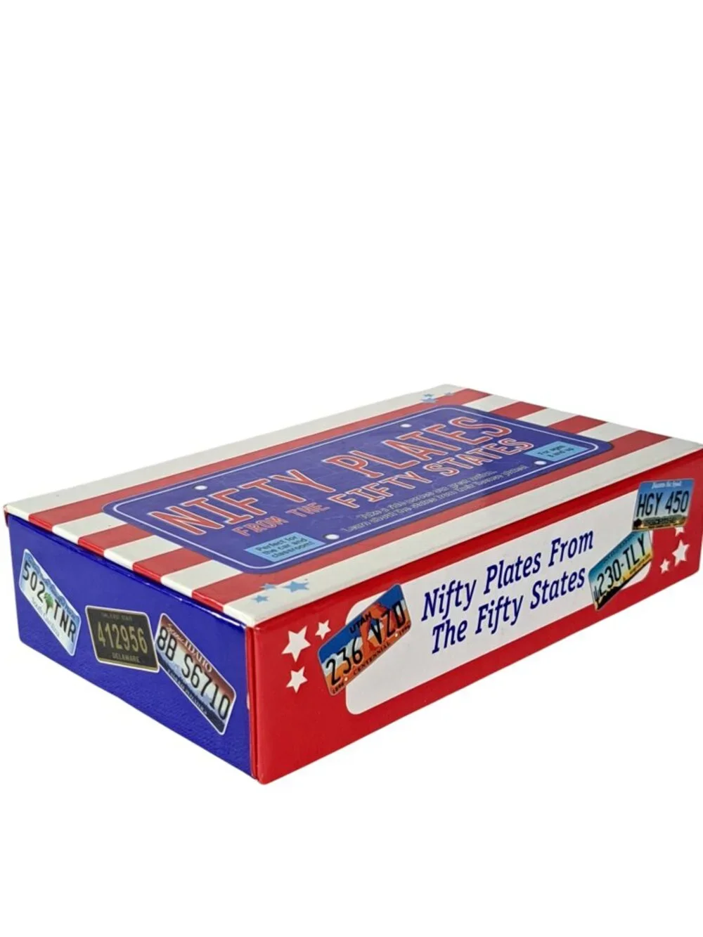Nifty Plates from the Fifty States Game in Magnetic Close Box